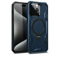 thumbnail image 2 of For Samsung S23 Ultra Magnetic Ring Stand Simplistic Tough Hybrid Case Cover - Blue, 2 of 4