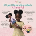 thumbnail image 2 of African American Barbie Doll with Realistic Natural Hair wearing African Clothing for Age 3+ by NaimaDolls, 2 of 6
