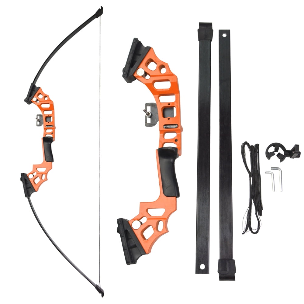 AME Bowfishing Kit 40lbs Recurve Bow Arrow Fishing Reel Archery Straight Bow Hunting