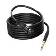 thumbnail image 4 of 6.35 mm TRS a XLR Cable Mezclador Cable de audio 3PIN Multifunción Conexión de audio masculina a femenina para DVD, TV, computadora , 1m, 4 of 10