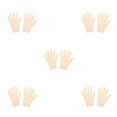 thumbnail image 1 of Minnieouse Guantes de muñeca para patinaje artístico, manoplas transpirables con diamantes de imitación transparentes, guantes de cristal a prueba de Type5 NO5 Minnieouse CBP472907, 1 of 5