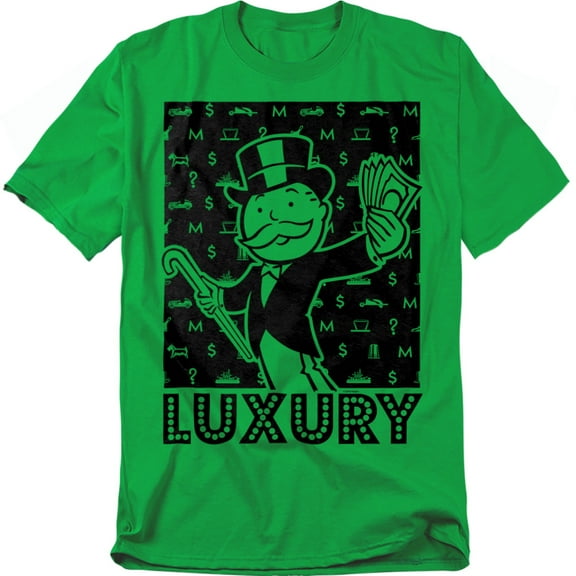 Monopoly T-Shirt Luxury Unisex Graphic Tee For Men & Women Kelly Green