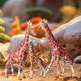 thumbnail image 1 of Figuras de jirafa de 3 piezas, juguetes educativos divertidos, accesorios de enseñanza, figuras de jirafa de simulación, animales para niños de 3 años Nueva suite Jirafa, 1 of 8