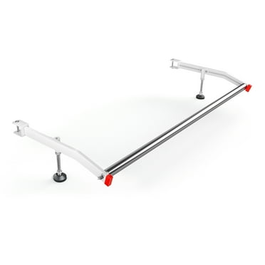 AA-Racks Model P27-R Steel Rear Cargo Roller Bar For Two/Three Van Rack - White (P27-R-WHT)