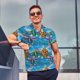 thumbnail image 4 of Balery Little Sea Turtles Camisa Polo de Hombre con Estampado, de Manga Corta y Tejido Medio, Camisa Tipo Golf Polo-Medium, 4 of 6