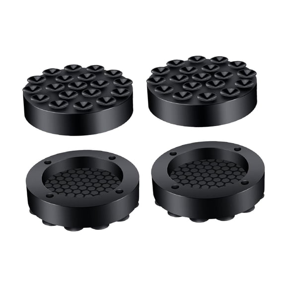 Lipstore 4 Pcs Tampons Anti-Vibration pour Base de Laveuse Sécheuse Piédestaux Noir