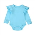 thumbnail image 3 of Combinaison à Volants d'Été pour Tout-Petit Nouveau-Né Fille, Barboteuse Justaucorps Combinaison Tenues Tenue de Soleil, 3 of 4
