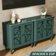 thumbnail image 4 of MROJISC 31.5''Retro Sideboard Buffet Storage Cabinet, Kitchen Storage Cabinet with 2 vintage floral carving Doors, Accent Cabinet, 4 of 7