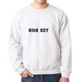 thumbnail image 1 of High Key Urban Slang Words Men's White Sweatshirt, 1 of 1