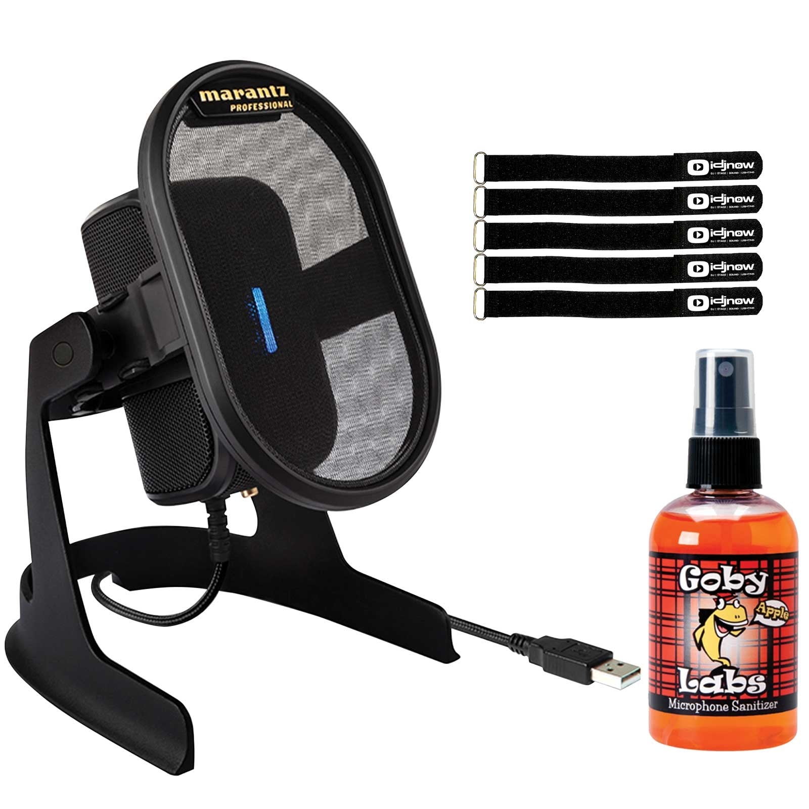 Professional Umpire Desktop USB Condenser Microphone w Sanitizer Spray