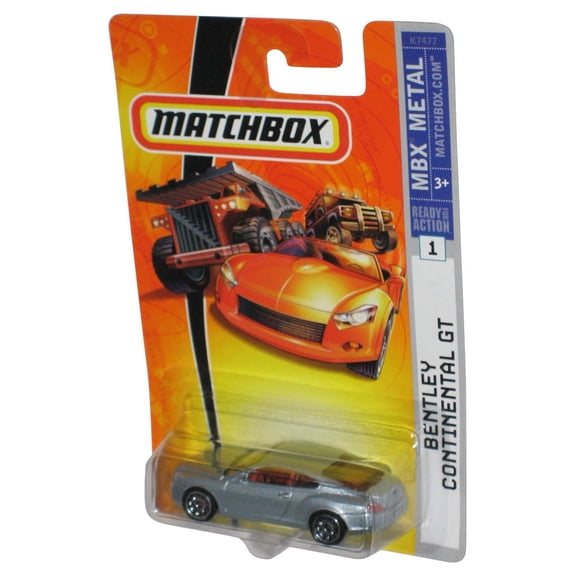 Matchbox MBX Metal (2007) Silver Bentley Continental GT Toy Car #1