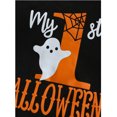 thumbnail image 2 of Beilxfa Newborn Baby Boy Halloween Outfit Ghost Romper Pants Hat Set My First Halloween Baby Boy Outfits, 2 of 6