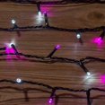 thumbnail image 3 of (Pink)20M 200 LED Two Color String Lights on Green Cable with 8 Function Modes, Ideal Indoor and Outdoor for Christmas, Tree, Bedroom, Garden, Parties, 3 of 5