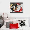 thumbnail image 5 of PIKWEEK Black and White Wall Art Large Abstract Art Wall Decor Living Room Wall Art Bedroom Office Artwork Pictures 12*16inch/16*20inch, 5 of 6