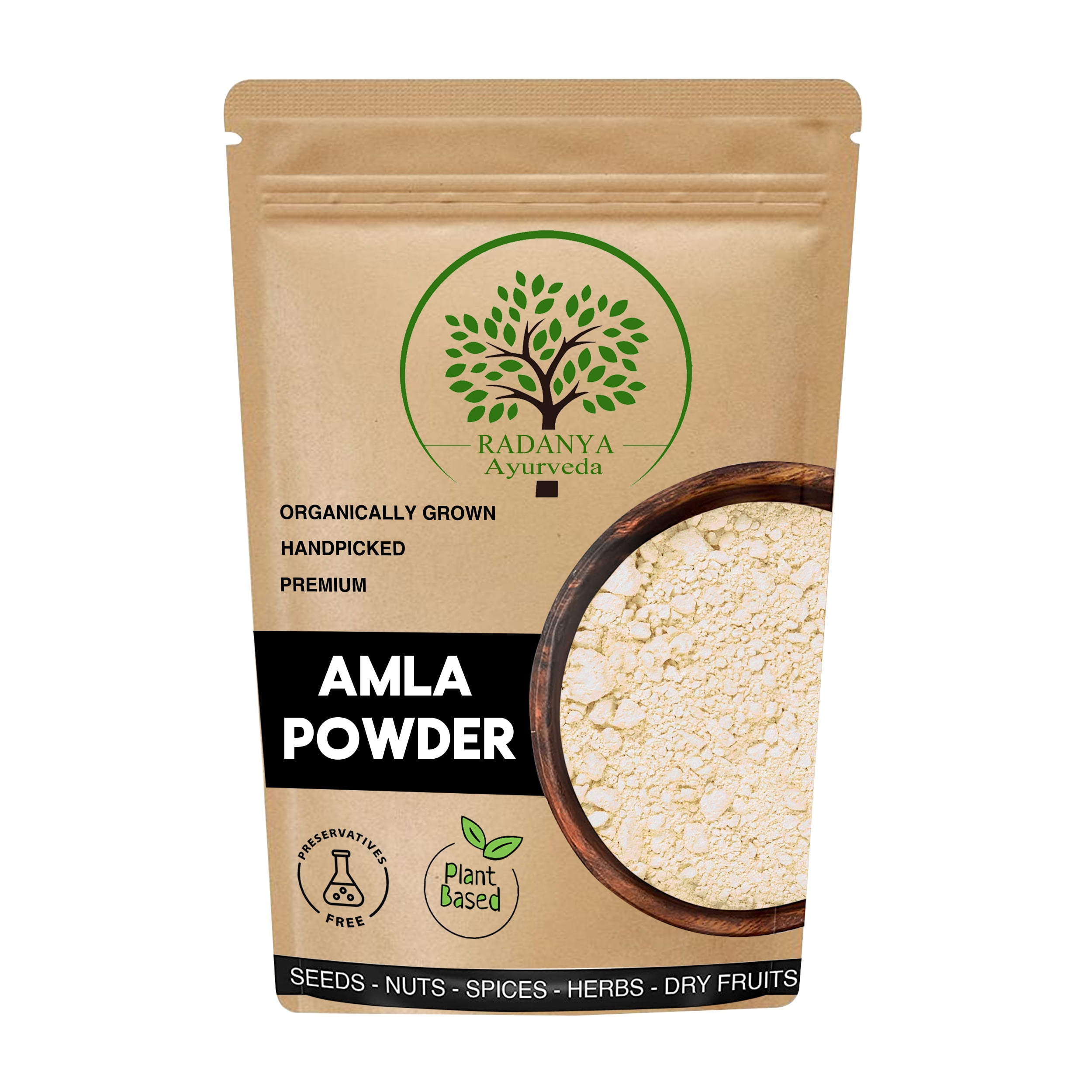 RADANYA Ayurveda Amla Gooseberry Powder for Hair Growth Organic, 1 kg,  Drinking and Eating - Superfine Quality Sourced From Organic Farms -  