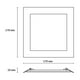 thumbnail image 4 of Estevez Luminaria LED Empotrable Cuadrada FLAT SQUARE ECO 12W Blanco – Luz Cálida 3000K, 4 of 7