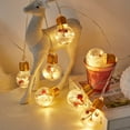 thumbnail image 3 of 4M LED Fairy String Lights with 10 Bulbs IP55 Waterproof Copper Wire Battery Powered Warm White String Lamp for Christmas, 3 of 9