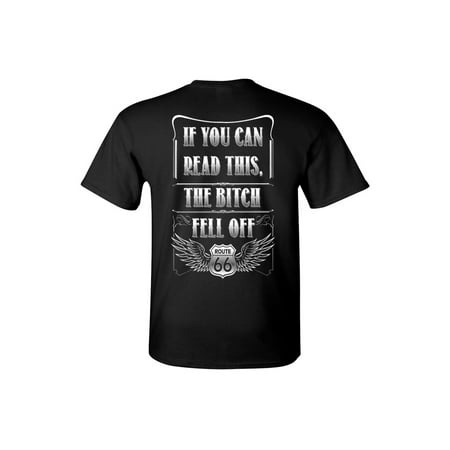 - Men's/Unisex T Shirt Biker Humor Route 66 Short Sleeve Tee