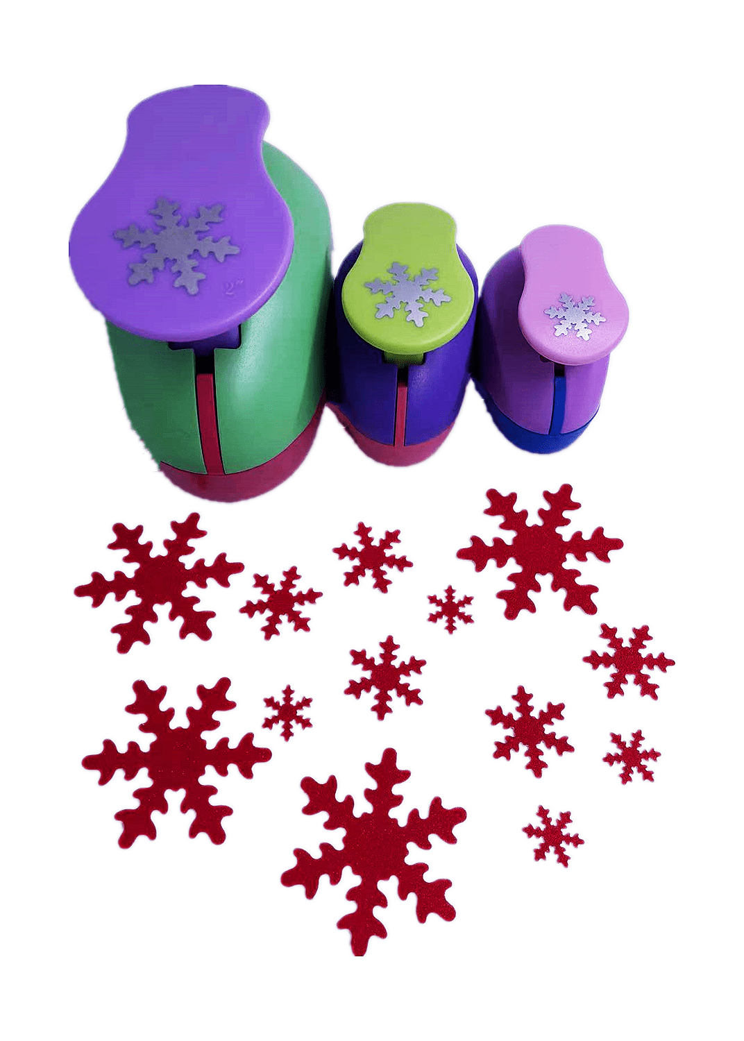 .com : TECH-P Creative Life 3 PCS (1.5,1,5/8) Snowflake Shape  Craft Punch Scrapbook Paper Cutter Eva Foam Hole Punch Tool for Christmas  Party Arts Crafts Decorations : Arts, Crafts & Sewing