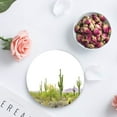 thumbnail image 4 of XDDJA Cactus Set of 4 Round Coaster for Drinks, Absorbent Ceramic Stone Coasters Cup Mat with Cork Base for Home Kitchen Room Coffee Table Bar Decor, 4 of 5