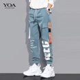 thumbnail image 1 of New Hong Kong Style Workwear Pants  Men‘s Solid Color Versatile Loose Trendy Large Size Leggings, 1 of 6