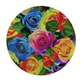 thumbnail image 4 of Orinice Roses Round Table Cover Stain Resistant Washable Indoor Outdoor Tablecloth Kitchen Dining Wedding Parties Elastic Edge 100% Polyester Fiber 54-58, 4 of 8