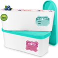thumbnail image 1 of Recipientes para helados Walfos 1.5 L reutilizables con tapas de silicona, 1 of 8
