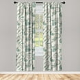 thumbnail image 3 of Ambesonne Dreamcatchers Curtains, Ethnic Boho Neutral, Pair of 28"x95", Pale Teal and Peacock Green, 3 of 5