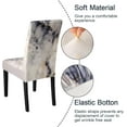 thumbnail image 4 of Pattern Chair Covers for Dining Room Set of 6, High Stretch Removable Washable Parsons Chair Slipcover for Home Party Hotel Wedding Ceremony (Gray Marble,6PCS), 4 of 6