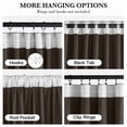 thumbnail image 6 of NICETOWN Velvet Curtains for Living Room, Noise Reducing Room Darkening Drapes for Nursery, Elegant Velvet Window Treatments with Back Tab & Pleat Tape, Taupe, W52 x L96, 2 Panels, 6 of 7