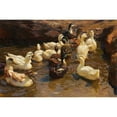 thumbnail image 2 of Alexander Koester 18x13 Black Ornate Wood Framed Double Matted Museum Art Print Titled - The Bank to (1900), 2 of 5