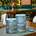 thumbnail image 3 of Yayeee Flameless Candles with Remote Flickering Battery Operated Multi Color Changing, Swirling Starry Sky, 3 of 7