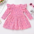 thumbnail image 3 of IDOPIP Toddler Baby Girls Sequin Velvet Tutu Dress Long Sleeve Princess Christmas Birthday Party Dresses, 3 of 9