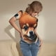 thumbnail image 3 of Balery Colorful Leaf Chihuahua Body de cuello redondo de manga corta para mujer Tops de manga corta Tops básicos-X-Large, 3 of 7