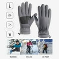 thumbnail image 3 of Mitaines d'Hiver Imperméables pour Activités Extérieures et Temps Froid avec Écran Tactile Thermique et - Prise pour Conduite Cyclisme Randonnée et Travail, 3 of 3
