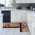 thumbnail image 4 of Kitchen Rug Mat Christmas Truck Gnome, Set of 2, Anti-Fatigue Non-Skid Washable Kitchen Runner Rugs, Buffalo Check Wood Soft Comfort Rug for Kitchen, Floor Home, Front of Sink, Laundry, 4 of 6