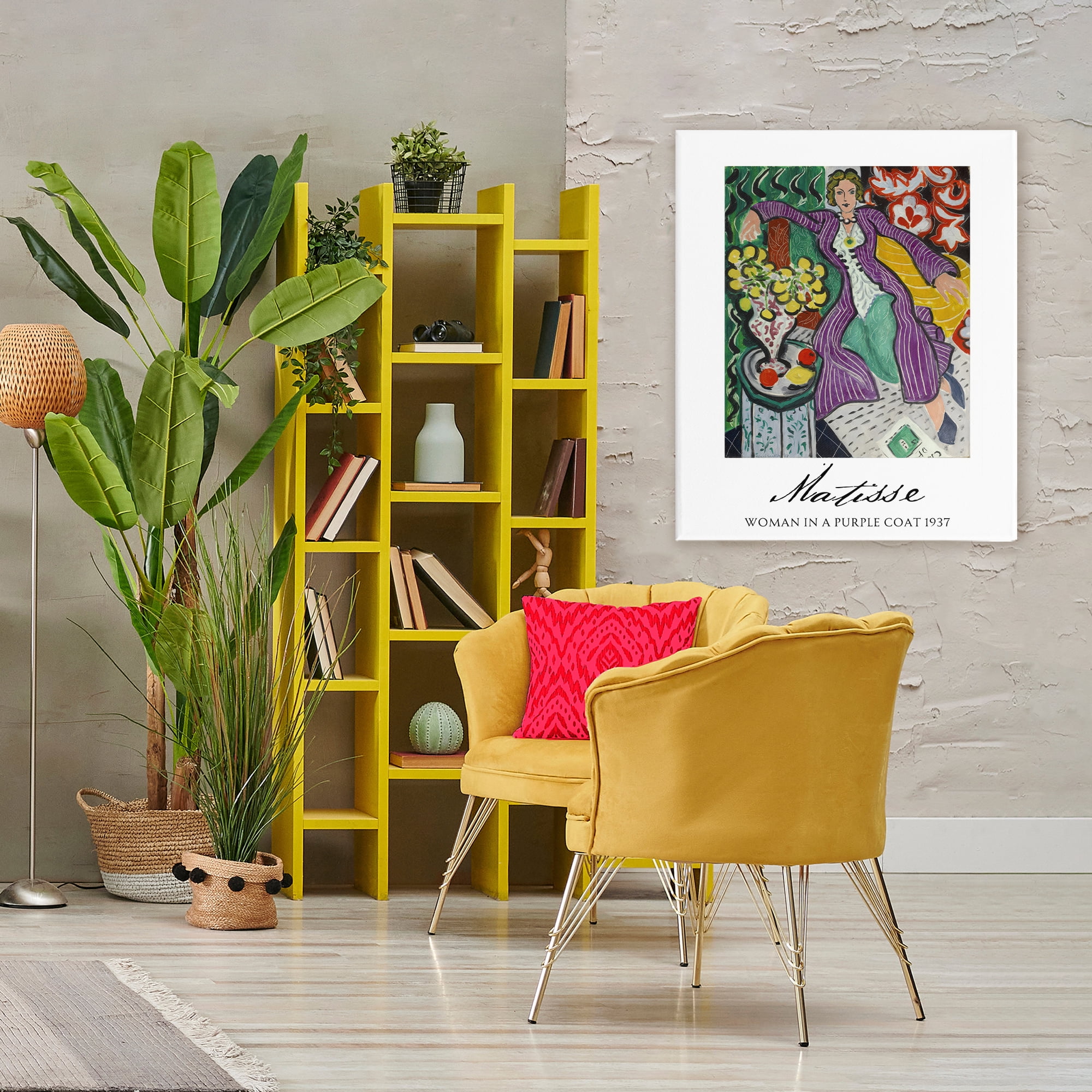 Stupell Industries Matisse Woman In Purple Coat Canvas Wall Art, design by Vintage Hustle