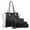 05-Black, variant on ZTTD Women Four Set Handbag Shoulder Bags Four Pieces Tote Bag Crossbody Wallet Bags