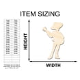 thumbnail image 2 of Unfinished Wood Mariachi Guitar Player Shape - Craft - up to 46" 36" / 1/4", 2 of 5