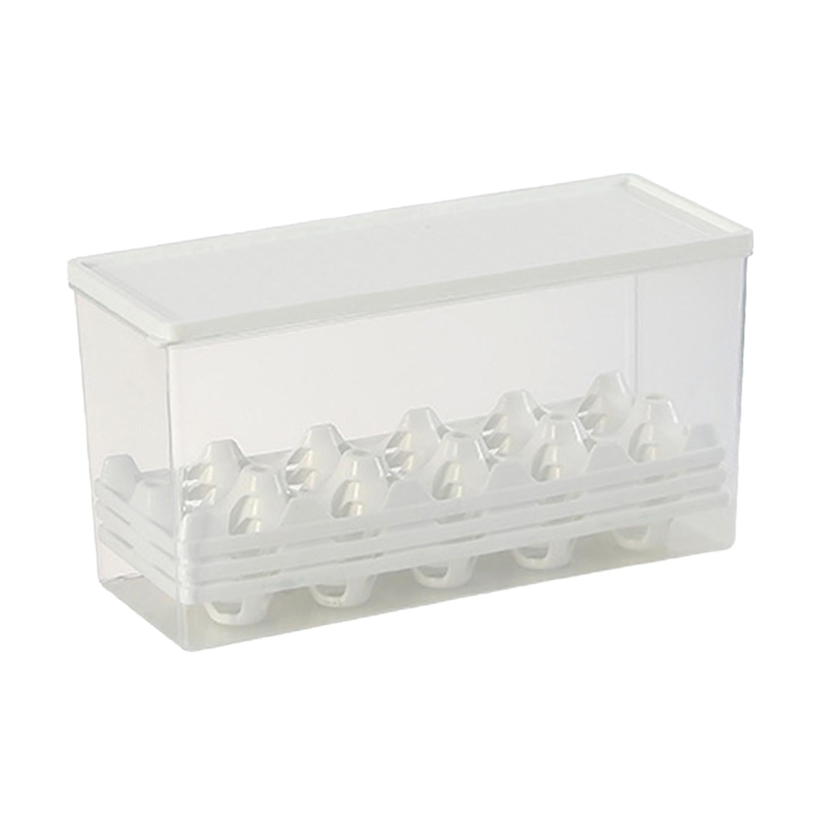 Egg Storage Box Egg Storage Container Portable Space Saver Multipurpose Fresh Storage Household Egg Holder for Countertop Restaurant Pantry 28cmx11cmx14cm