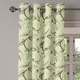thumbnail image 2 of Ambesonne Fruits Grommet Curtain, Vintage Abstract Grunge, 50" x 72", Olive Green and Pale Green, 2 of 6
