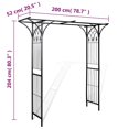 thumbnail image 3 of vidaXL Arche de Jardin 200x52x204 cm, 3 of 3