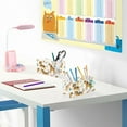 thumbnail image 6 of Pen Holder 4 Compartments Acrylic Pencil Cup Desktop Makeup Organizer Office Supplies Beagle Dogs and Plants, 6 of 7