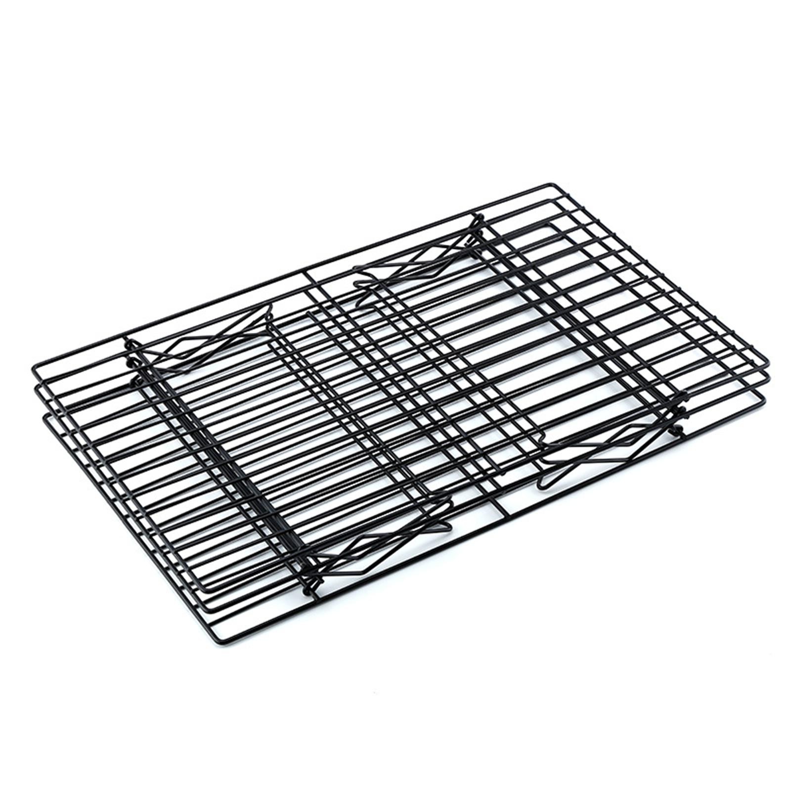 ZAROYEAX Stainless Steel Foldable Three-Layer Cookie Cooling Rack ...