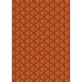 thumbnail image 1 of Ahgly Company Indoor Rectangle Patterned Neon Orange Novelty Area Rugs, 8' x 12', 1 of 6