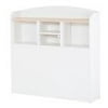South Shore Summertime Twin Bookcase Headboard, 39'', White and Maple