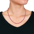 thumbnail image 2 of Miabella Collier de Perles Tourmaline Rose 17 Ct TGW en Argent Sterling Plaqué Rose, 2 of 4