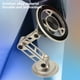 thumbnail image 4 of Soporte para teléfono de coche - soporte magnético giratorio a 1080° con diseño plegable • 8 imanes fuertes para fijación segura del teléfono • Universal para todos los teléfonos • Gris/Dorado/Plata, 4 of 6
