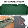 thumbnail image 3 of Yescom 64"x47" Deluxe Outdoor Swing Canopy Replacement UV30+ 180gsm Porch Top Cover for Patio Yard Seat, 3 of 10