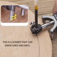 thumbnail image 2 of Jinsinto Woodworking Dual Purpose Linear Bow Scriber Line Drawing Tool Multifunctional DIY Woodworking Work Scribe Tools, 2 of 5